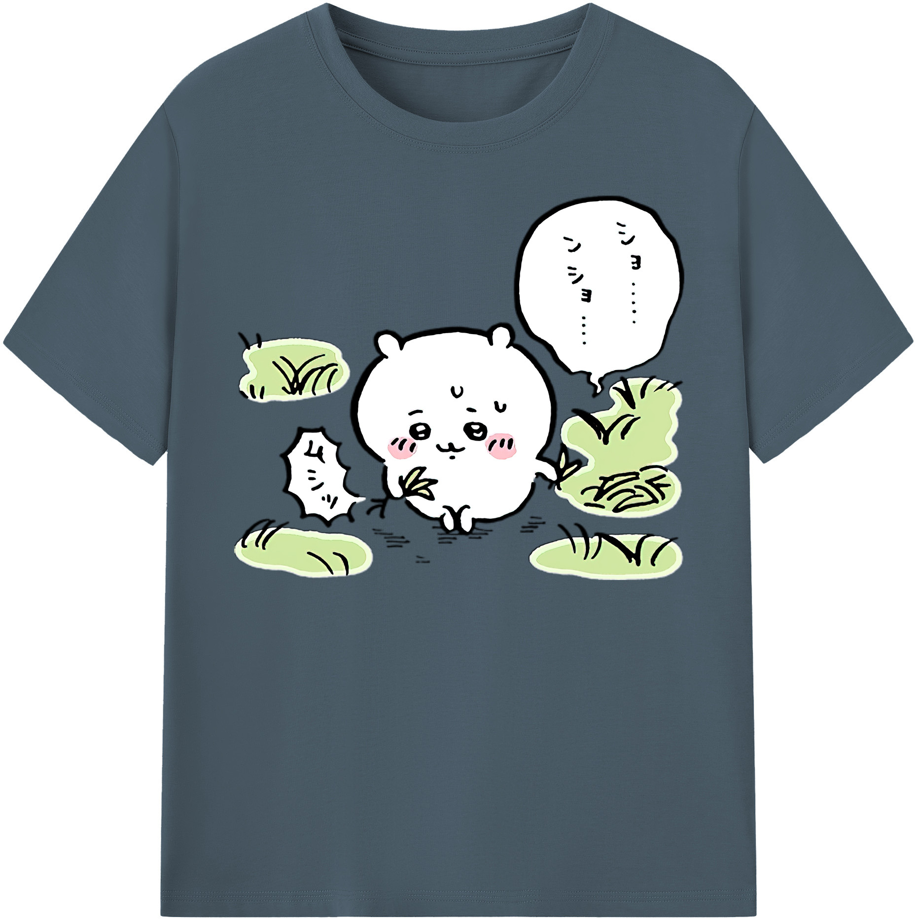 （画像用） ちいかわ ちいかわ Chii-kawa chiikawa 綿100％半袖Tシャツ（フロントプリント）